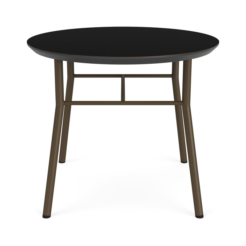 Table de bout ronde Chat Chat, Nuit noire, Bronze