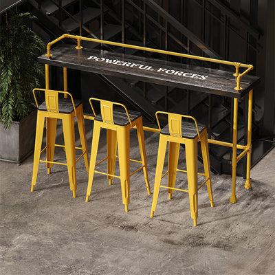 Karez - Person Solid Wood Top Trestle Dining Set