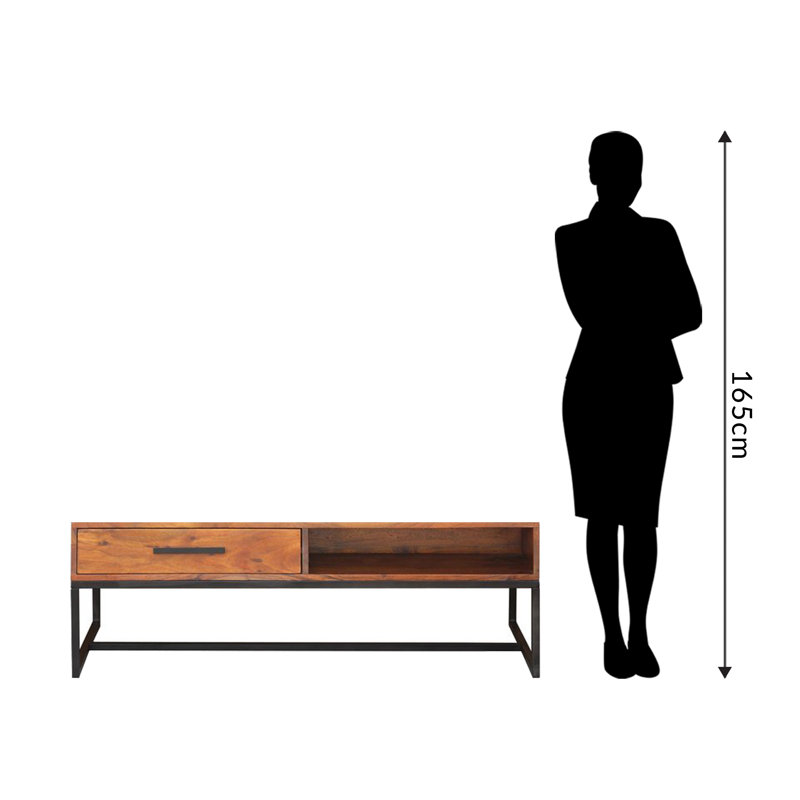 Willoughby Sled Coffee Table, Walnut