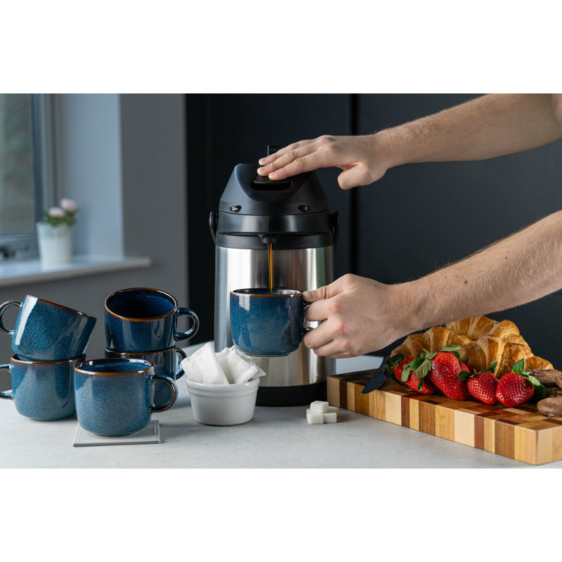 Pioneer Airpots Stainless Steel Tea Dispenser Conference Event Flask, 3 Litres, Silver