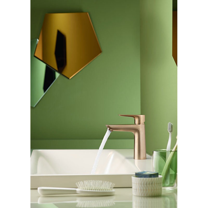 Talis E Single-Hole Faucet 110 with Drain Assembly, 1.2 GPM, Brushed Bronze