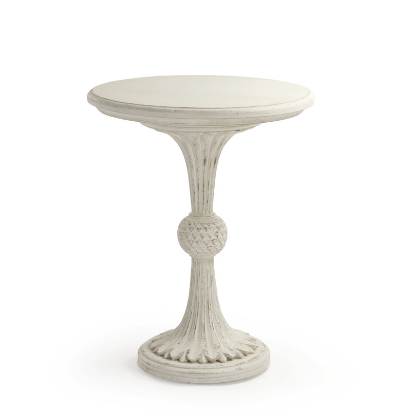 Fabiola End Table, Cream
