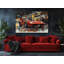 Reproduction d'art dynamique rouge sur toile «Giant Night City» pour les amateurs de voitures - prêt à accrocher ou à rouler, reproduction d'art-1287132017