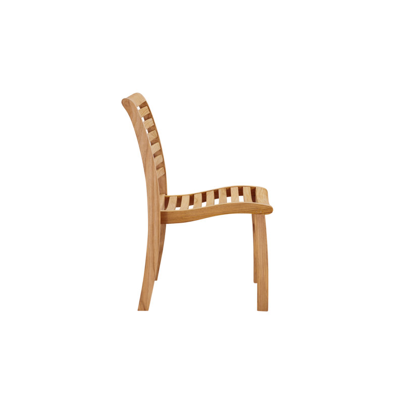 Birmingham Teak Outdoor Dining Stacking Chair Set Of 4