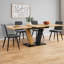 Extendable Metal Base Dining Table