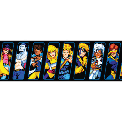 Marvel's X-MEN ‘97 Pixel Art Black Peel and Stick Border
