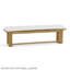 Banc de parc en teck