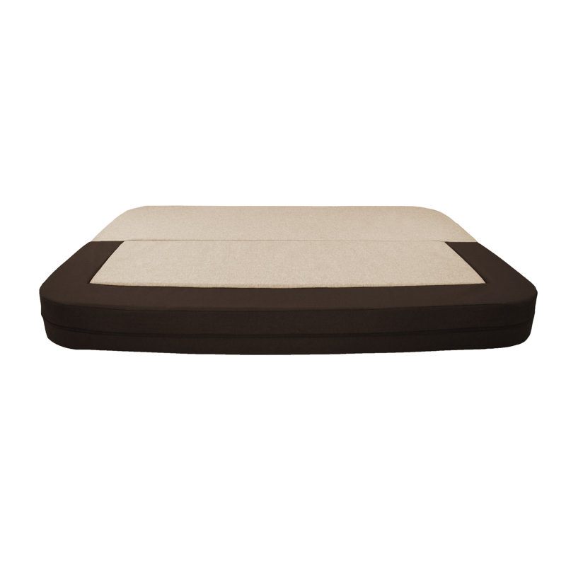 Lits convertibles pour chien Burnham, Grand (l 36 po x P 28 po x H 4 po), Brun moka