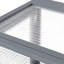 Lapin pliant en gris - fabriqué en sapin et en treillis métallique galvanisé, portes verrouillables pour, espace spacieux pour dormir, stabilité des piquets de sol, déplié L 43,3 po x l 37 po H 21,3 po, l 21,3 po plié