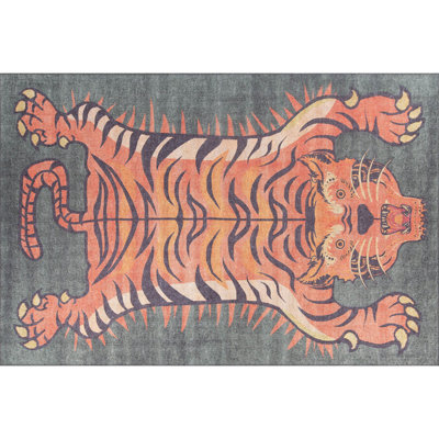 Tapis de couloir doux et durable, 100% polyester, 29,5 po x 59,1 po | Densité de 1850 g / m², hauteur des poils de 0,16 pouce | Polyester recyclé, lavable à la machine à 30 ° C | Idéal pour les vestibules et les espaces de vie