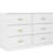 6 Dresser For Bedroom - Ample Room, Build In White Finish Contemporary Whitewash Smooth & Functional