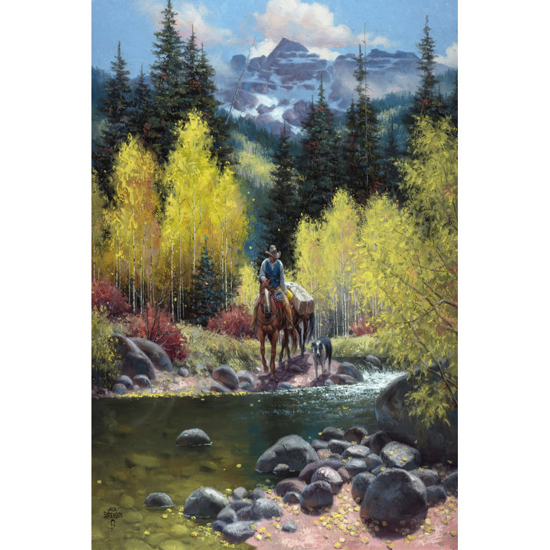 «Rocky Mountain High» par Jack Sorenson - reproduction d'art sur toile tendue, H 30 po x l 20 po x P 1,25 po