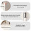 Rangement pour chaussures en alliage d'aluminium blanc