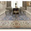 Tapis carré beige de haute qualité noué à la main Ziegler