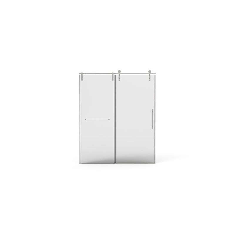 Porte de douche sans cadre l 56 "-60" x H 70 "