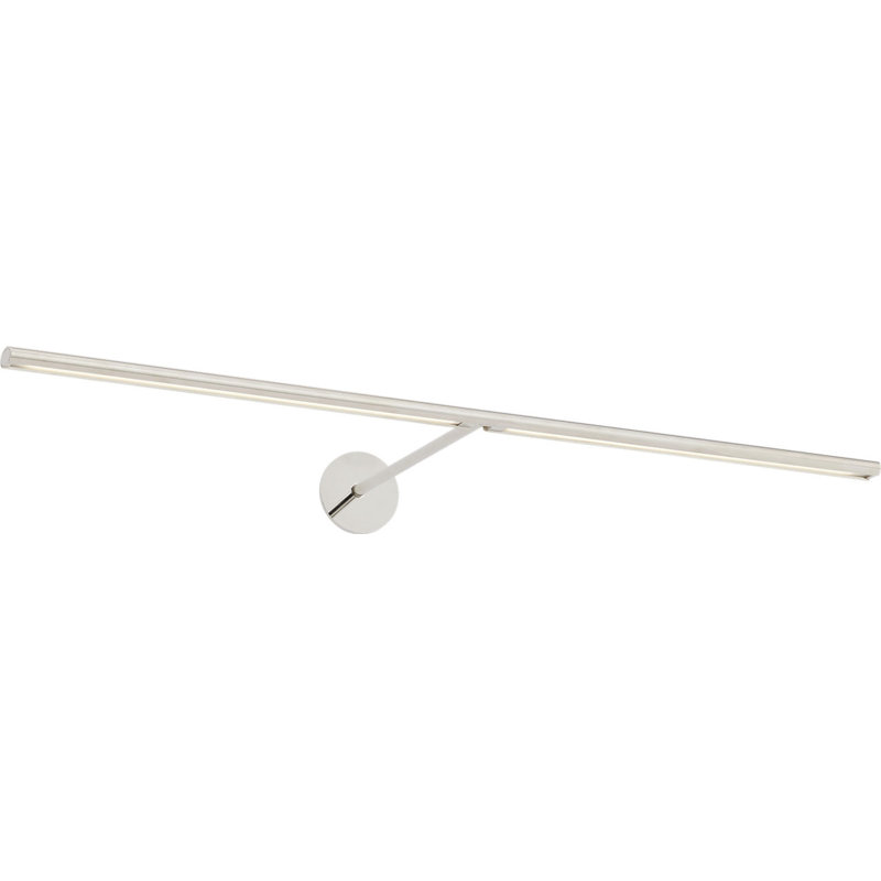 Plural Dome Picture Light, Polished Nickel, 0.5" H x 30" W x 8.9" D, 20.8