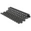 Carreau de mosaïque en porcelaine blanche 9-3 / 4 "x 11-1 / 2" Gotham Penny-114212510