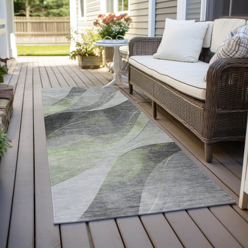 Tapis rond intérieur / extérieur lavable à la machine ACN1668 8 pi x 8 pi Cinead, Tapis de couloir 2 pi 3 po x 7 pi 6 po