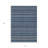 3' X 5' Navy Blue And Mint Green Striped Washable Indoor Outdoor Area Rug
