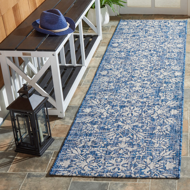 Amedee Performance Floral Indoor/Outdoor Area Rug, Runner 2'3" x 8'