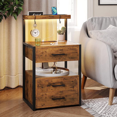 Binita 3 - Drawer Nightstand