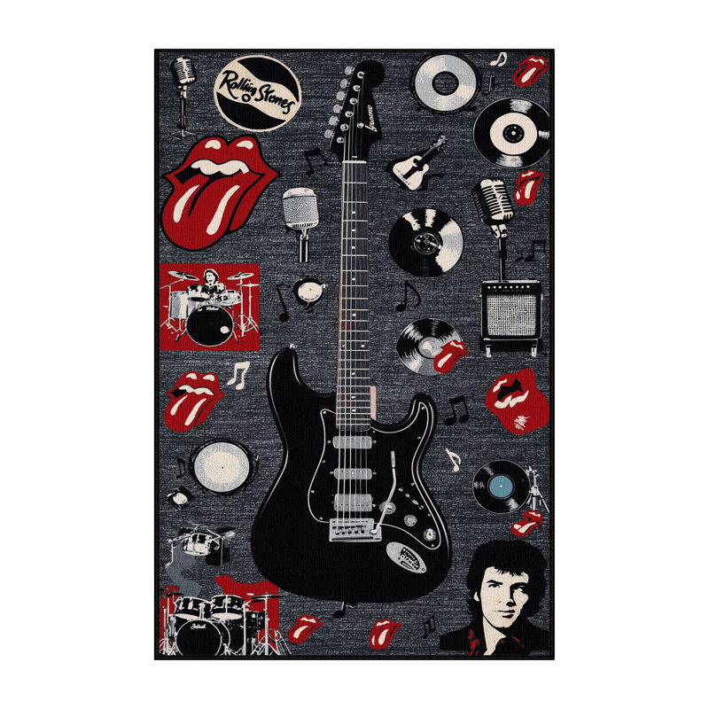  Tapis lavable Rock and Roll, Carré 6 pi