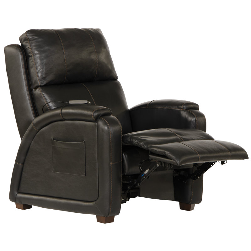 Fauteuil inclinable électrique Reliever, Cuir synthétique noir