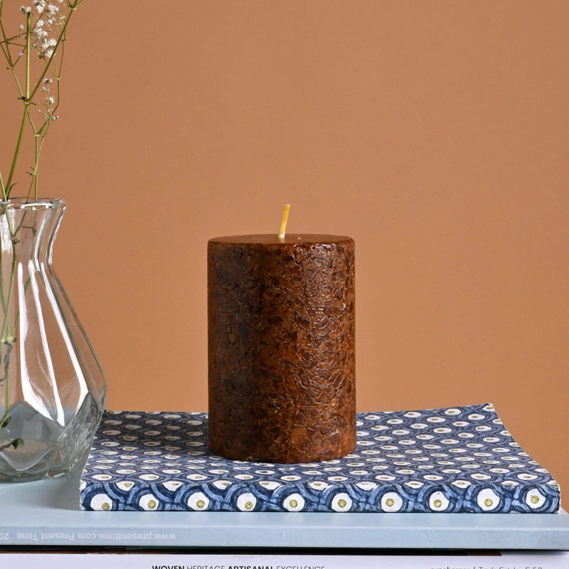 Lavender Scented Pillar Candle, 10cm x 7cm Pillar