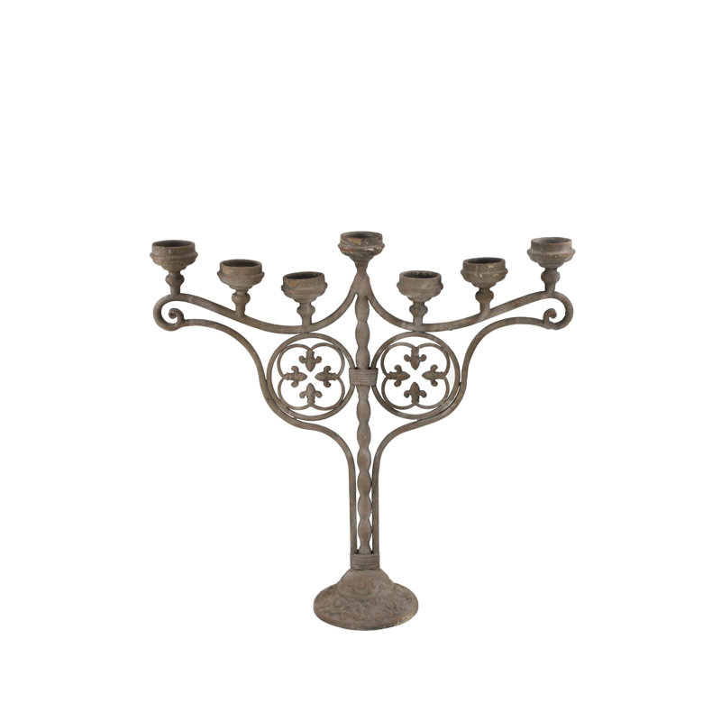 Candélabre de table en métal 28 po