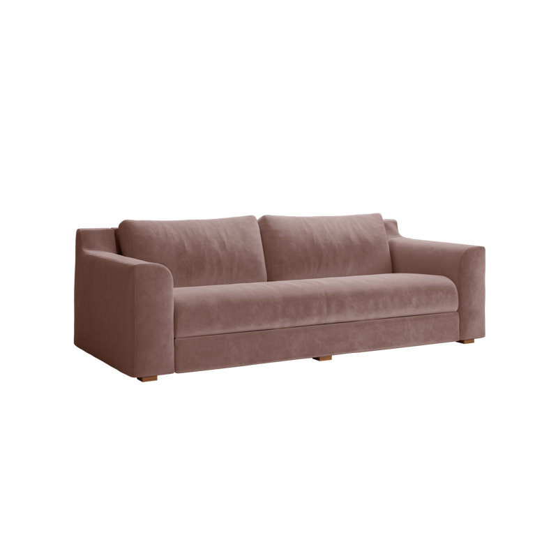 Elevate Sofa 86", Dusty Rose Recycled Velvet