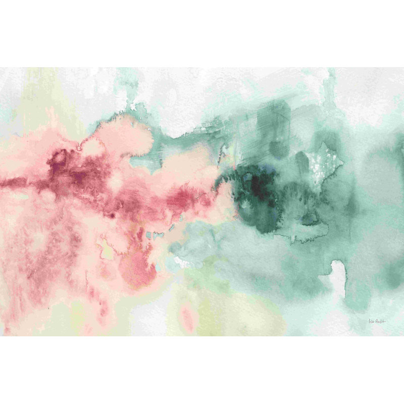 Ma serre abstraite I rose, H 8 po x l 12 po, Non, Toile tendue
