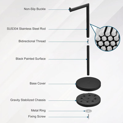 Bathroom Free Standing Toilet Paper Holder