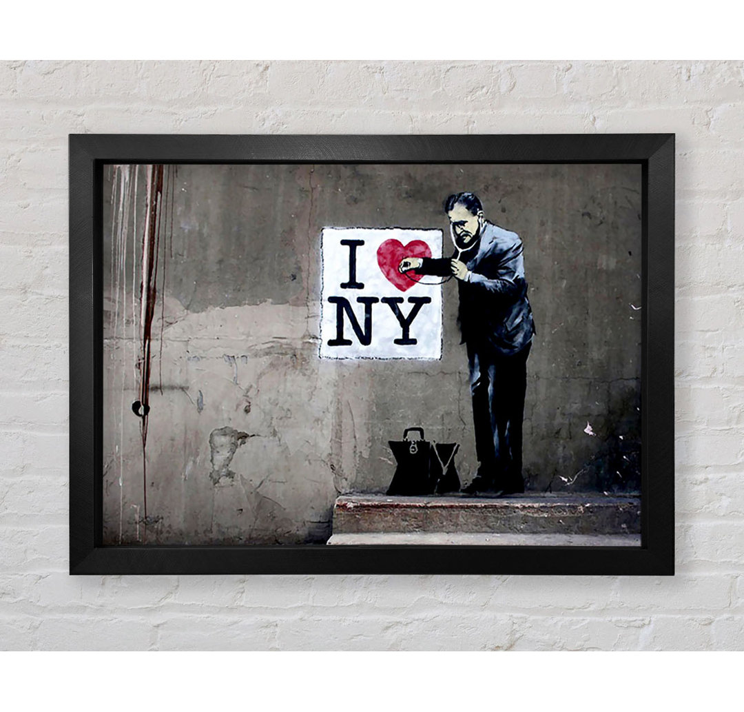 Heart Beat Of New York - Einzelne Bilderrahmen Kunstdrucke