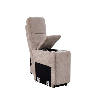 Fauteuil inclinable électrique à deux moteurs Artoria - 8 points vibrants, 11,79 po de profondeur, capacité de 300 lb avec chauffages et massage, ensemble de 38,9 lb