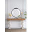 Miroir avec forme ronde et cadre d'inspiration baroque