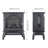 18''W Electric Fireplace Stove With Remote Control-1870844747