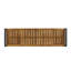 Banc industriel avec structure en bois et en métal pour atelier-2014695042
