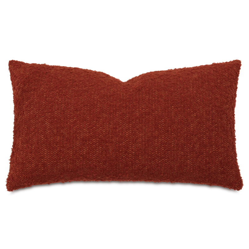 Coussin décoratif Marl Boucle, Brique, Rectangle H 15 po x l 26 po