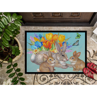 Turnerville Non-Slip Easter Outdoor Doormat