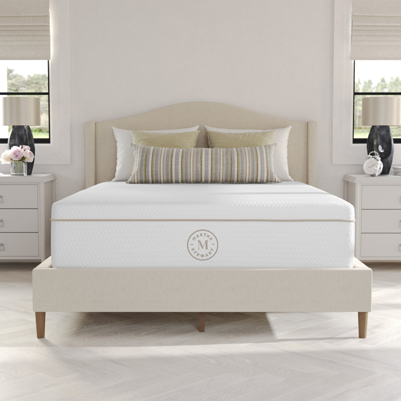 Martha Stewart Sleepcomplete Premium Medium-Plush Dual-Action Cooling Memory Foam Mattress In A Box, Full