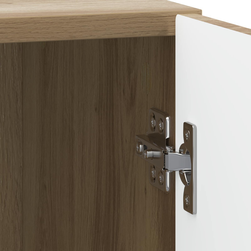 43cm W Manufactured Wood Bedside Table, Artisan Oak