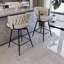 Ensemble de tabourets de bar 26 po en lin tissé avec 2 chaises seulement, sans les tables-1536366612
