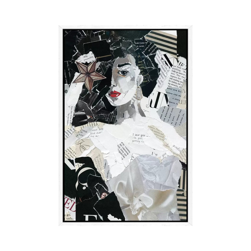 Runway Star by Carol Robinson - Print on Canvas, 66.04 cm H x 45.72 cm W, White Framed