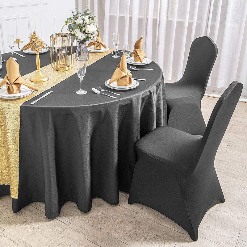 Polyester Chair Covers, Black