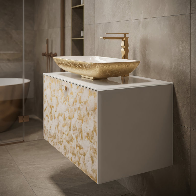 Meuble-lavabo mural simple de 32 po Audet Luxury