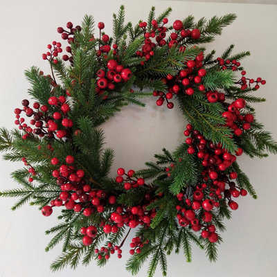 24'' Faux Berry Wreath