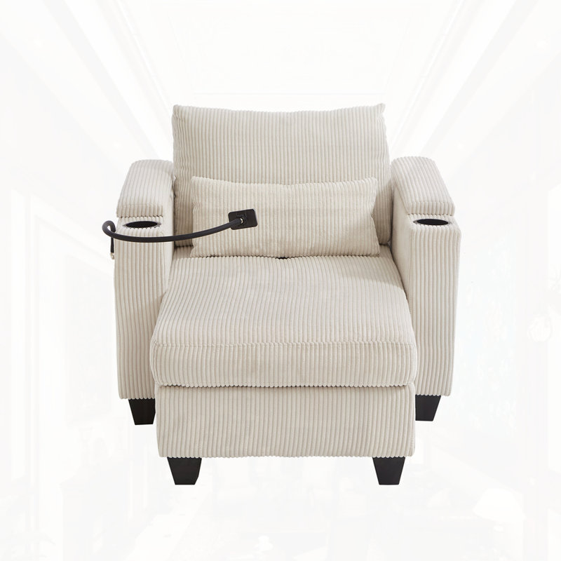 Méridienne convertible, Beige