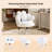 Teddy Fleece Makeup Office Chair Swivel Chair  Vanity Chair With Pillow-121488787