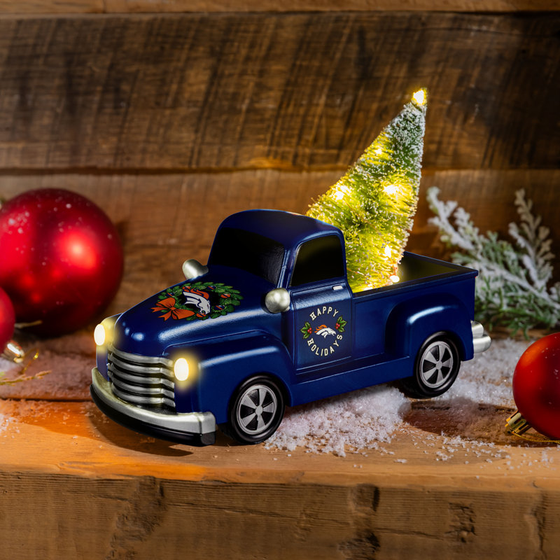 Denver Broncos Holiday Rally Truck Statue