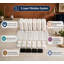 Replacement Kit for 230oz/7L dog fountains with a 5-layer filtration system, containing 12 filters, 12 mesh bags, and 14 sponges.